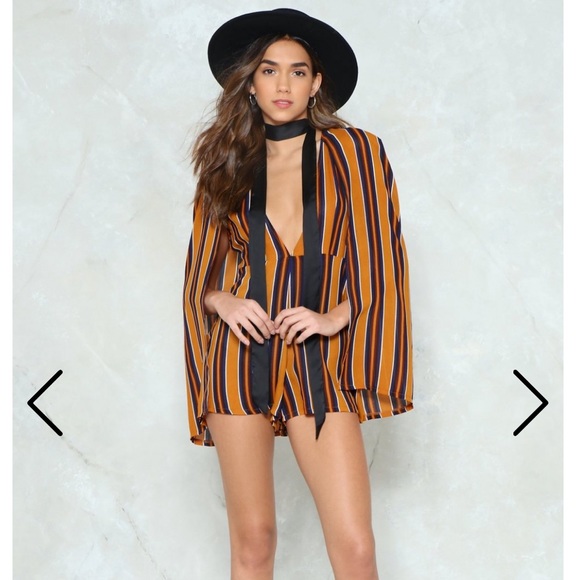 Nasty Gal Cape Romper - Picture 1 of 3